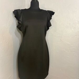 Tommy Hilfiger Women's Ruffle-Sleeve Sheath Dress